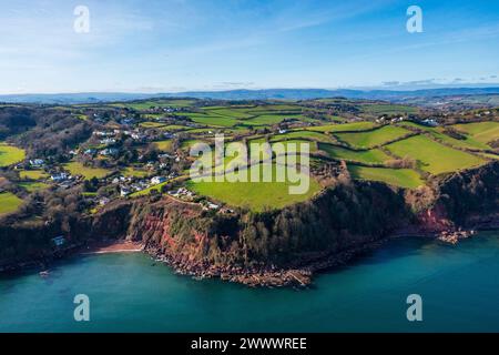 Babbacombe Bay, Maidencombe, Devon, England, Vereinigtes Königreich, Europa Stockfoto