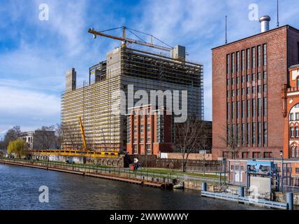 Kwk-Anlage Charlottenburg, Vattenfall, Kalowswerder, Berlin, Deutschland Stockfoto