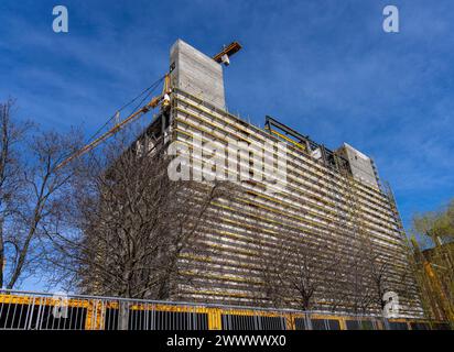 Erweiterung Des Blockheizkraftwerks Charlottenburg, Vattenfall, Kalowswerder, Berlin, Deutschland Stockfoto