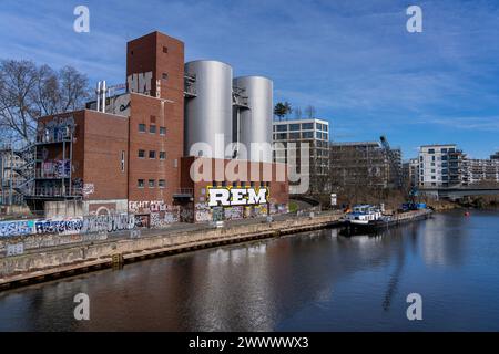 Kwk-Anlage Charlottenburg, Vattenfall, Kalowswerder, Berlin, Deutschland Stockfoto