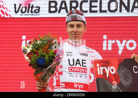 Vuelta / Volta Catalunya 2024 Stage 7 Finalstufe, Sieger TADEJ POGACAR Stockfoto