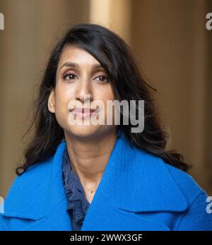 London, Großbritannien. März 2024. Claire Coutinho, Energieministerin, kommt zu einer Kabinettssitzung in der Downing Street 10 London. Quelle: Ian Davidson/Alamy Live News Stockfoto