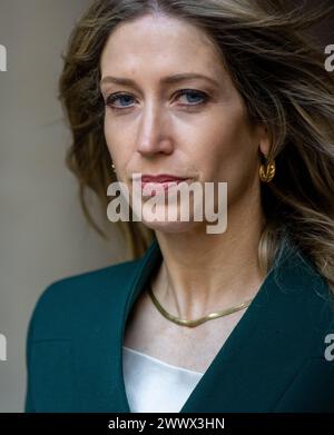 London, Großbritannien. März 2024. Laura Trott, Finanzministerin, kommt zu einer Kabinettssitzung in der Downing Street 10 London. Quelle: Ian Davidson/Alamy Live News Stockfoto