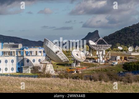 Blick auf das Scanzano Space Centre bei Piana di Albanesi im Hinterland von Palermo, Sizilien, Italien. Scanzano Space Centre *** Blick auf das Scanzano Space Center in der Nähe von Piana di Albanesi im Hinterland von Palermo, Sizilien, Italien Scanzano Space Center Stockfoto