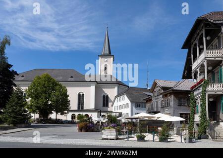 Pfarrkirche St. Martin In Alberschwende, Bregenzerwald, Vorarlberg, Österreich Stockfoto