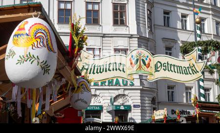 Altwiener Ostermarkt, Freyung, Wien, Österreich Stockfoto