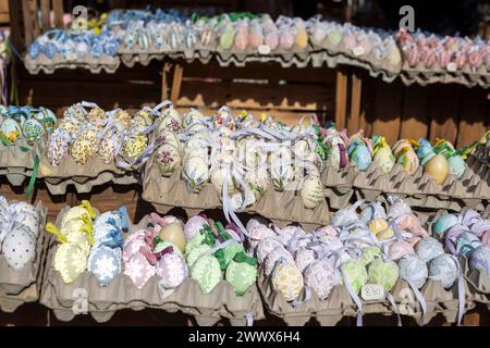 Altwiener Ostermarkt, Freyung, Wien, Österreich Stockfoto