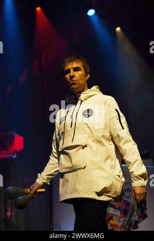 Liam Gallagher und John Squire im Forum LONDON, ENGLAND – 25. MÄRZ 2024: Liam Gallagher tritt im Forum, Kentish Town auf. CAP/MAR MAR/Großbritannien Copyright: XMartinxHarris/CapitalxPicturesx Stockfoto