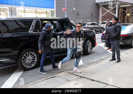 New York, USA. März 2024. Andrew Scott wird am 26. März 2024 vor GMA in New York City gesehen. Credit: Brazil Photo Press/Alamy Live News Credit: Brazil Photo Press/Alamy Live News Stockfoto