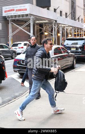 New York, USA. März 2024. Andrew Scott wird am 26. März 2024 vor GMA in New York City gesehen. Credit: Brazil Photo Press/Alamy Live News Credit: Brazil Photo Press/Alamy Live News Stockfoto