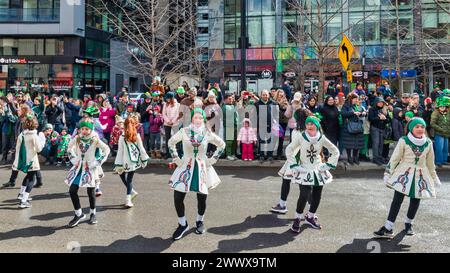 St. Patricks' Day Parade Attraktionen Stockfoto