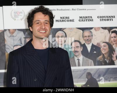 Rom, Italien. März 2024. Rom, Adriano-Kino, Fotoruf für den Film „Zamora“. Auf dem Foto: Alberto Paradossi Credit: Independent Photo Agency/Alamy Live News Stockfoto