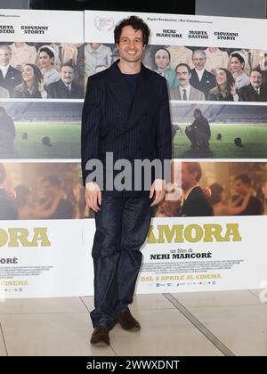 Rom, Italien. März 2024. Rom, Adriano-Kino, Fotoruf für den Film „Zamora“. Auf dem Foto: Alberto Paradossi Credit: Independent Photo Agency/Alamy Live News Stockfoto