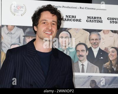 Rom, Italien. März 2024. Rom, Adriano-Kino, Fotoruf für den Film „Zamora“. Auf dem Foto: Alberto Paradossi Credit: Independent Photo Agency/Alamy Live News Stockfoto