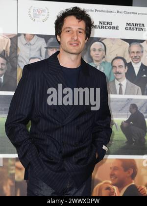 Rom, Italien. März 2024. Rom, Adriano-Kino, Fotoruf für den Film „Zamora“. Auf dem Foto: Alberto Paradossi Credit: Independent Photo Agency/Alamy Live News Stockfoto