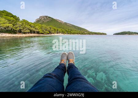 Wunderschöner Blick auf Formentor auf Mallorca, Spanien, Europa Stockfoto