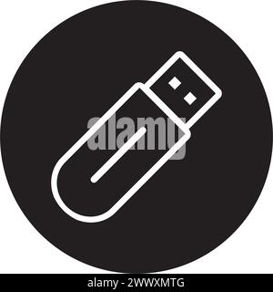 USB-Symbol-Vektor-Symbol-Design Stock Vektor