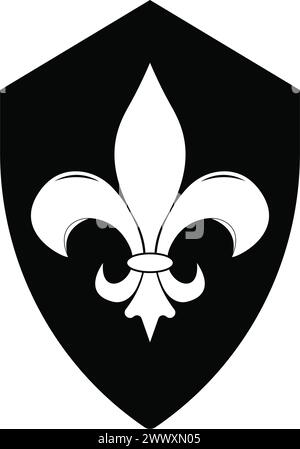 Symboldesign für fleur de Lis Icon Stock Vektor