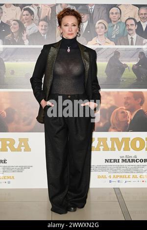 Rom, Italien. März 2024. Pia Lanciotti nimmt am Fotoruf des Films „Zamora“ im Cinema Adriano Teil. Quelle: SOPA Images Limited/Alamy Live News Stockfoto