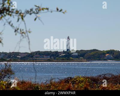 St. Augustine Lighthouse und Maritime Museum auf Anastasia Island, Florida. Stockfoto