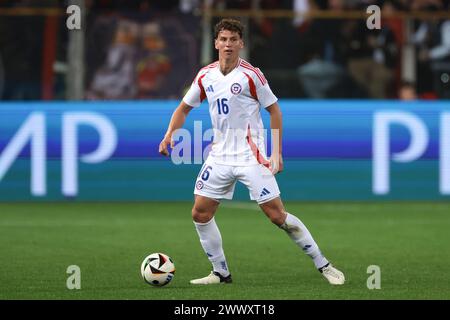 Parma, Italien. März 2024. Igor Lichnovsky aus Chile während des Internationalen Freundschaftsspiels im Stadio Ennio Tardini, Parma. Der Bildnachweis sollte lauten: Jonathan Moscrop/Sportimage Credit: Sportimage Ltd/Alamy Live News Stockfoto