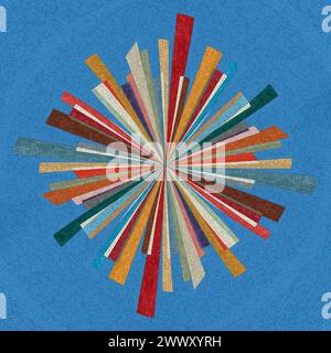 Abstraktes Hintergrundmosaik in Farben, Vektorillustration Stockfoto