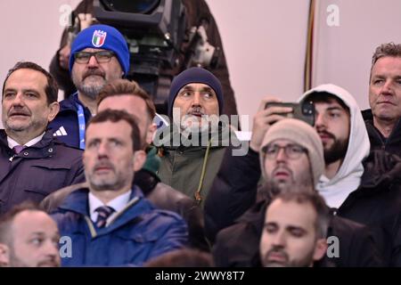 Ferrara, Italien. März 2024. Mister Luciano Spalletti vor der U21-Europameisterschaft 2025 in der Qualifikationsrunde zwischen Italien und Turkiye im Paolo Mazza Stadion - Sport, Fußball - Ferrara, Italien - Dienstag, 26. März 2024 (Foto: Massimo Paolone/LaPresse) Credit: LaPresse/Alamy Live News Stockfoto