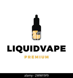 Liquid Vape Symbol Vektor Logo Vorlage Illustration Design Stock Vektor