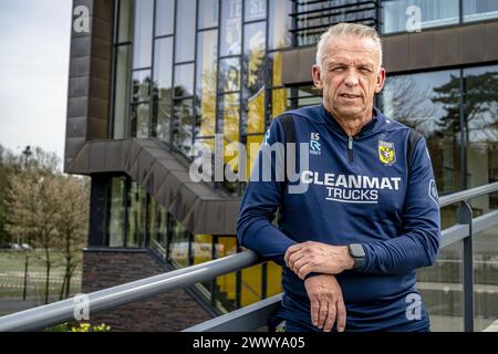 Arnheim, Nederland. März 2024. ARNHEM, 26.03.2024, Sportcentrum Papendal, Fußball, niederländische Eredivisie, Staffel 2023/2024, Vitesse Trainer Edward Sturing Credit: Pro Shots/Alamy Live News Stockfoto