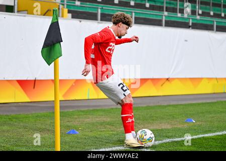 26.03.2024, Innviertel Arena Ried, AUT, U21 EM-Qualifikation 2025 - Oesterreich vs Zypern, im Bild Christoph lang (AUT) .// UEFA U21 Euro 2025 Qualifikation zwischen Österreich und Zypern in Ried, Österreich am 2024/03/26 - 20240326 PD6598 Stockfoto