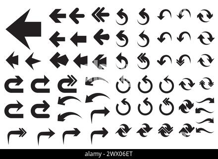 Pfeilsatz, Vektorabbildung Stock Vektor