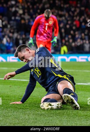 Glasgow, Großbritannien. März 2024. Während des internationalen Freundschaftsspiels im Hampden Park, Glasgow. Der Bildnachweis sollte lauten: Neil Hanna/Sportimage Credit: Sportimage Ltd/Alamy Live News Stockfoto