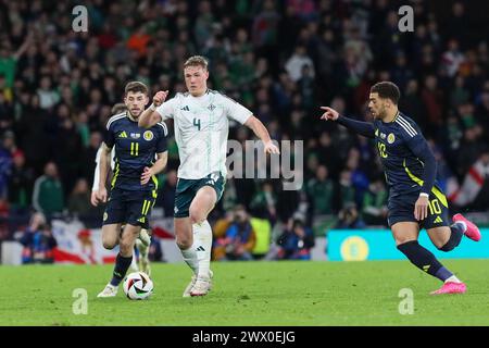 Glasgow, Großbritannien. März 2024. Bei der Vorbereitung auf die UEFA EURO 2024 spielt Schottland Nordirland im schottischen Nationalstadion Hampden Park in Glasgow. Quelle: Findlay/Alamy Live News Stockfoto