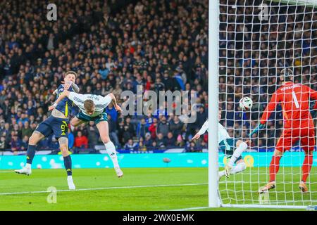 Glasgow, Großbritannien. März 2024. Bei der Vorbereitung auf die UEFA EURO 2024 spielt Schottland Nordirland im schottischen Nationalstadion Hampden Park in Glasgow. Quelle: Findlay/Alamy Live News Stockfoto