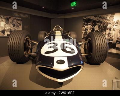 Historisches Collier Museum in Neapel, Florida. Diese Kollektion enthält europäische und frühe amerikanische Automobile. Es gibt auch die REVS-Bibliothek. Stockfoto
