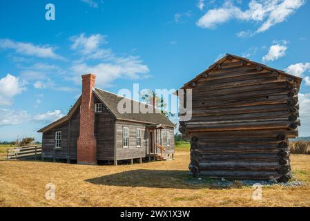 Das Ebey's Landing National Historical Reserve im US-Bundesstaat Washington Stockfoto