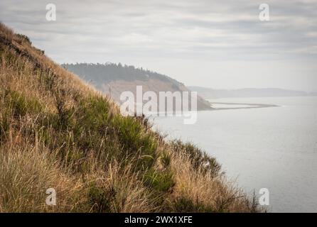 Blick auf die Küste im Fort Ebey State Park im US-Bundesstaat Washington Stockfoto