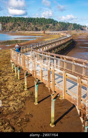 Das Billy Frank Jr. Nisqually National Wildlife Refuge im US-Bundesstaat Washington Stockfoto