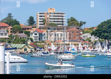 Manly Cove Yacht Club, Manly Cove, East Esplanade, Manly, North Sydney, Sydney, New South Wales, Australien Stockfoto