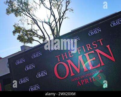 Los Angeles, USA. März 2024. Atmosphäre im 20th Century Studio's THE FIRST OMEN Los Angeles Premiere im Regency Village Theatre in Westwood, KALIFORNIEN am Dienstag, den 26. März 2024. (Foto: Sthanlee B. Mirador/SIPA USA) Credit: SIPA USA/Alamy Live News Stockfoto