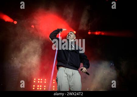 Bushido KÖNIG FÜR IMMER Tour 2024 live in der Olympiahalle, München am 23.03.2024 *** Bushido KÖNIG FÜR IMMER Tour 2024 live in der Olympiahalle, München am 23 03 2024 Stockfoto