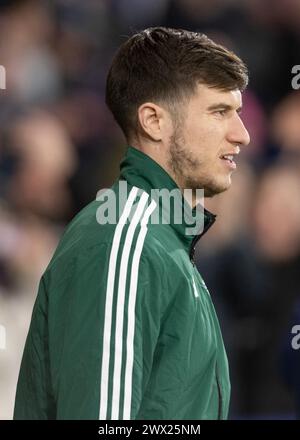 Glasgow, Großbritannien. März 2024. Paddy McNair aus Nordirland während des Internationalen Freundschaftsspiels im Hampden Park, Glasgow. Der Bildnachweis sollte lauten: Neil Hanna/Sportimage Credit: Sportimage Ltd/Alamy Live News Stockfoto