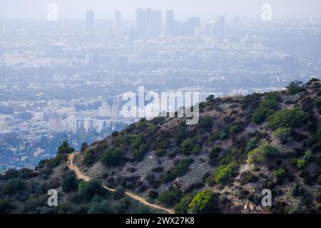 Griffith Park, Los Angeles, Kalifornien, USA. Mit über 4.000 Hektar ist der Park einer der größten städtischen Parks der Welt. Stockfoto