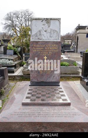 MONTPARNASSE FRIEDHOF BERÜHMTE GRÄBER PARIS Stockfoto