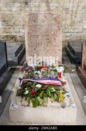 MONTPARNASSE FRIEDHOF BERÜHMTE GRÄBER PARIS Stockfoto