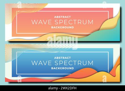 Moderner fließender abstrakter Hintergrund. Minimales flüssiges farbenfrohes Design. Passend für Hintergrund, Banner, Artwall, Druck, Poster. Farbharmonie. Vektor eps 10. Stock Vektor