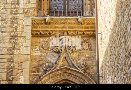 Die Kathedrale San Salvador de Oviedo ist eine gotische Kathedrale. Die heilige Kammer. Fürstentum Asturien, Spanien Stockfoto