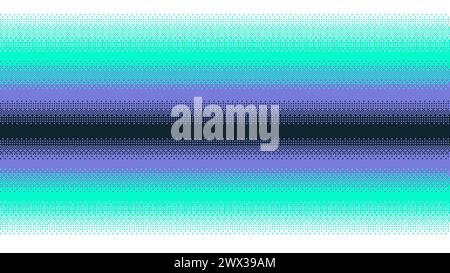 Pixelgrafik lebendige Farbverläufe auf weiß. Hintergrund des nahtlosen Dithering-Vektors Stock Vektor