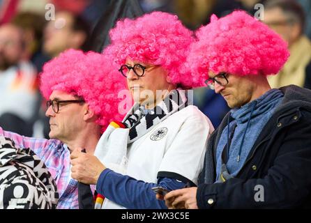 DFB-Fans im Freundschaftsspiel DEUTSCHLAND - NIEDERLANDE 2-1 DEUTSCHLAND - NIEDERLANDE 2-1 in Vorbereitung auf die Europameisterschaft 2024 am 26. März 2024 in Frankfurt. © Peter Schatz / Alamy Live News Stockfoto