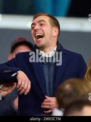 Philipp LAHM Ex Profi und DFB Kapitaen im Freundschaftsspiel DEUTSCHLAND - NIEDERLANDE 2-1 DEUTSCHLAND - NIEDERLANDE 2-1 in Vorbereitung auf die Europameisterschaft 2024 am 26. März 2024 in Frankfurt. © Peter Schatz / Alamy Live News Stockfoto